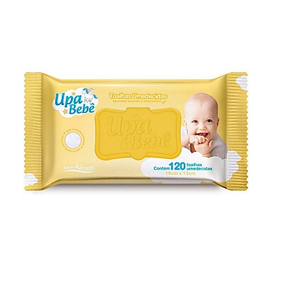 Toalha Umedecida Upa Bebê 120 Unidades: Limpeza Suave e Segura