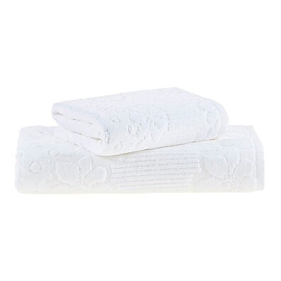 Toalhas Buddemeyer Lollipop Branca 2 Peças – Toque Volumoso e Estilo