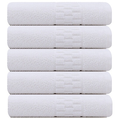 Toalhas de Rosto Profissional: Kit 5 Unidades 48x80cm