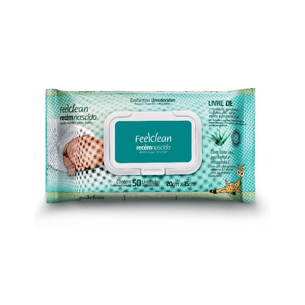 Toalhinhas Umedecidas Feelclean: Cuidado Suave para o Bebê