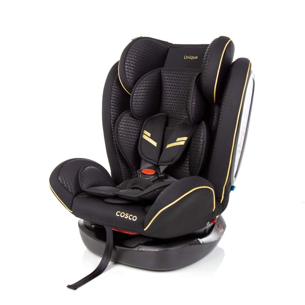 Cadeirinha Cosco Unique 0-36kg Preto Ouro: Segurança e Conforto em Todas as Fases
