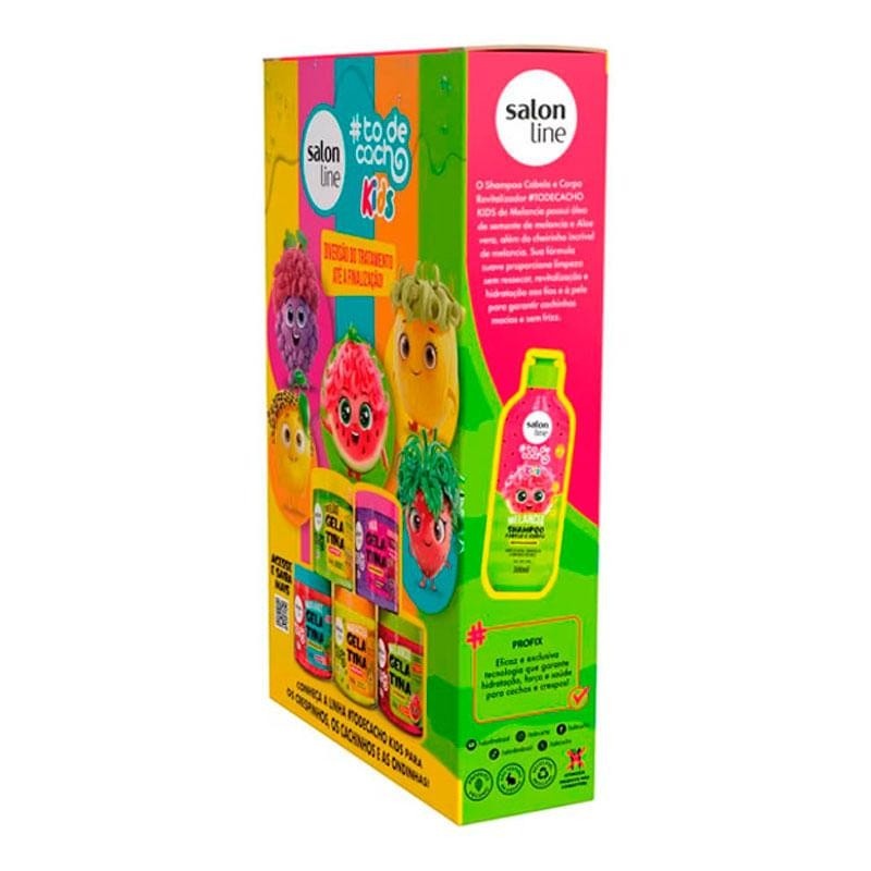 Todecacho Kids Melancia: Kit Cachos Definidos!
