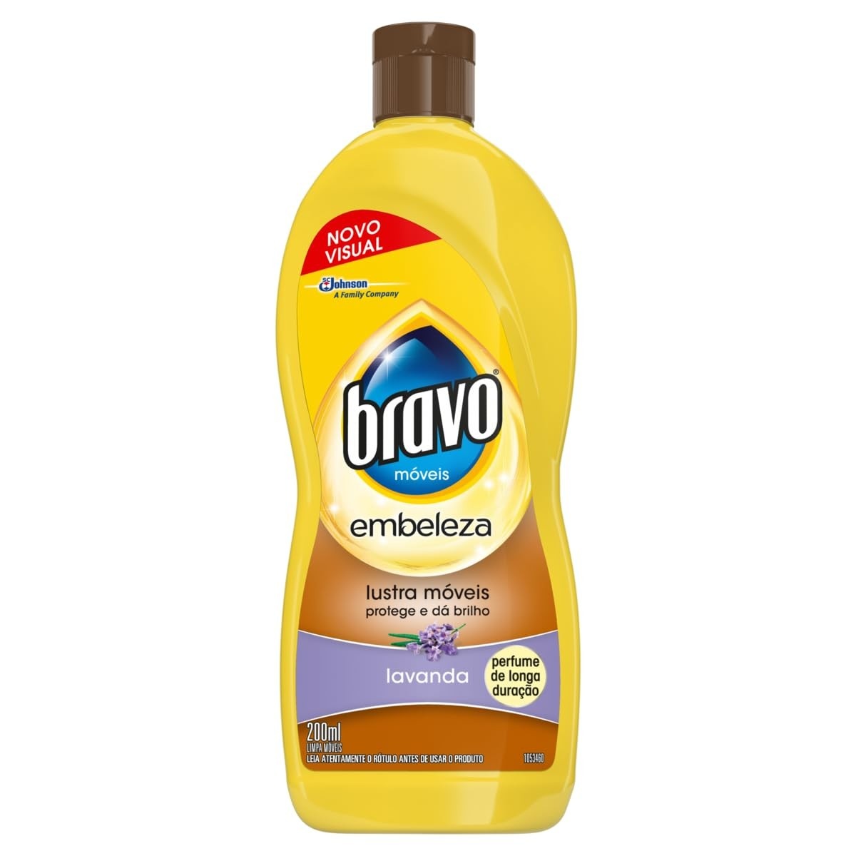 Bravo Lustra Móveis Lavanda 200ml - Brilho e Limpeza Prática para Todos os Ambientes