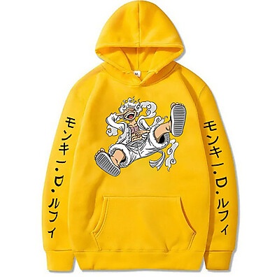 Moletom Canguru Luffy Gear One Piece Anime: Conforto e Estilo para Todos