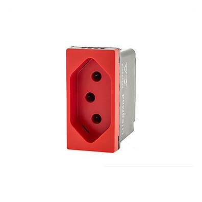 Tomada 10A Pial: Segurança e Design Vermelho