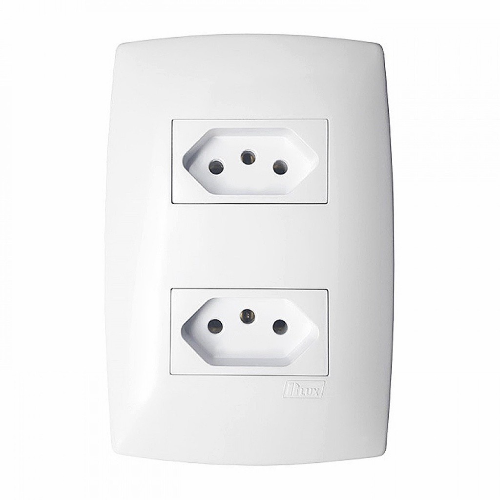 Tomada Dupla 10A Blux Home: Design e Segurança