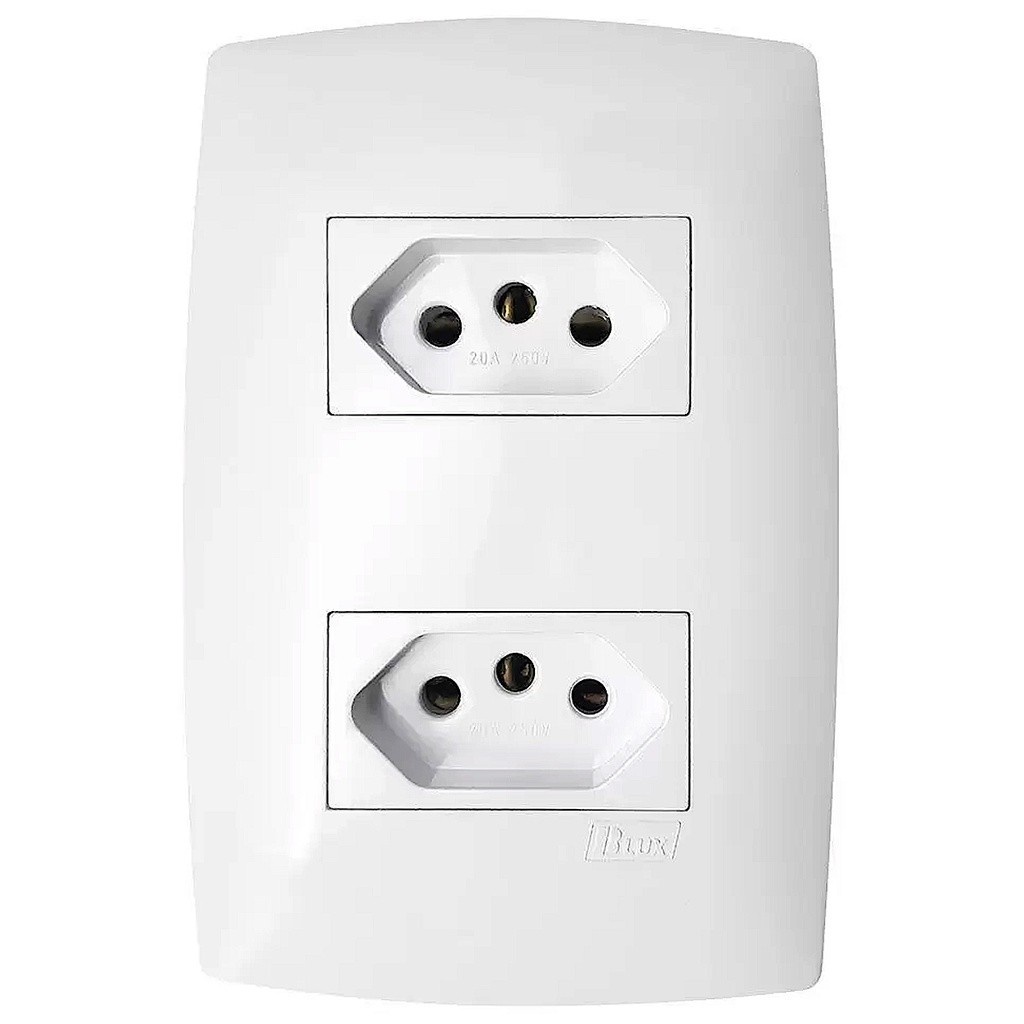 Tomada Dupla 20A Blux Home: Design e Segurança