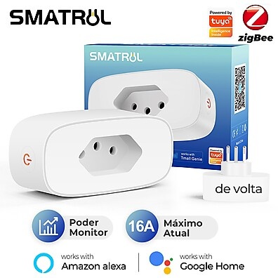 Tomada Inteligente Tuya Zigbee 16A: Economize Energia!