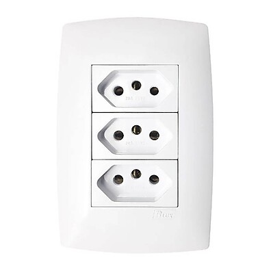 Tomada Tripla Blux Home: Segurança e Design