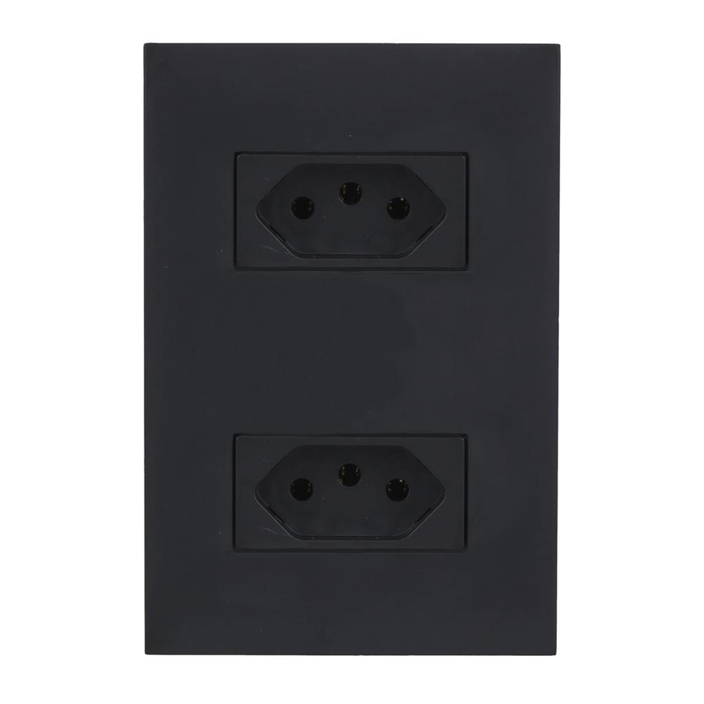Tomadas BLux Recta Black Satin: Design e Segurança