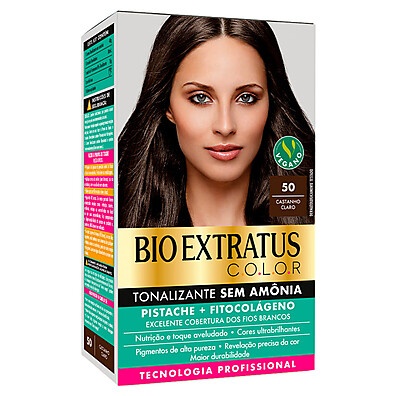 Tonalizante Bio Extratus Castanho Claro 50: Sem Amônia e Profissional
