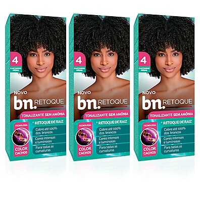 Tonalizante Castanho Médio 4.0 Sem Amônia – Beleza Natural