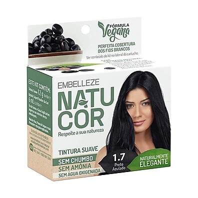 Tonalizante Natucor 1.7: Preto Azulado e Radiante