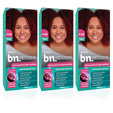 Tonalizante Vermelho Bordô 4.66 Sem Amônia – Beleza Natural