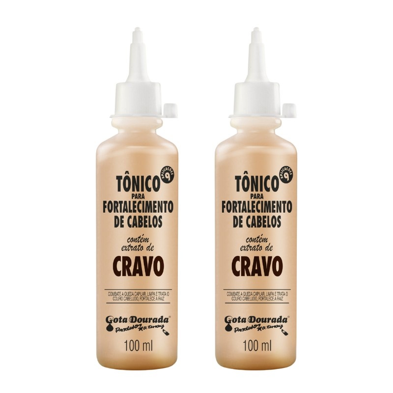 Tônico de Cravo Gota Dourada: Cabelo Forte e Sem Queda