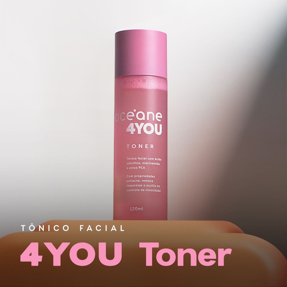 Tônico Facial 4you: Pele Limpa e Sem Acne