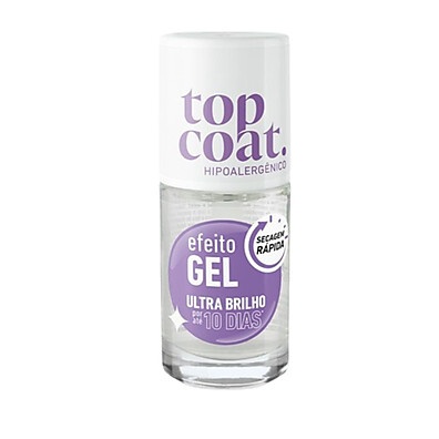 Top Coat Blant: Efeito Gel e Brilho Intenso!