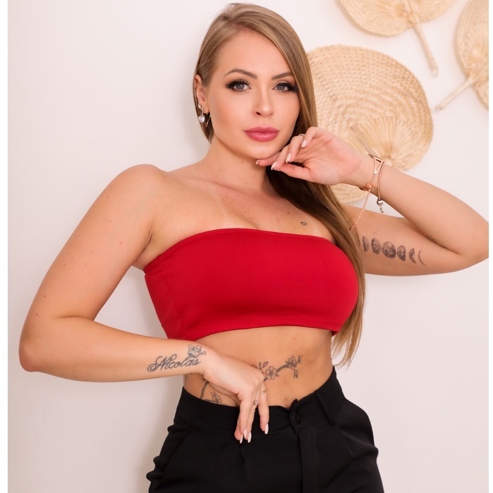 Top Faixa Vermelho: Conforto e Estilo!
