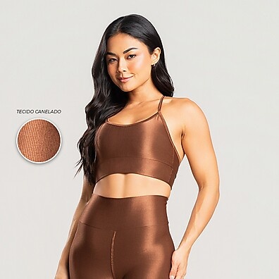 Top Fitness Brilhoso: Conforto e Estilo!