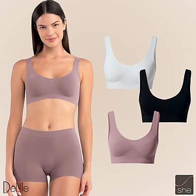 Top Fitness Sem Costura: Kit 2 Regatas SHE