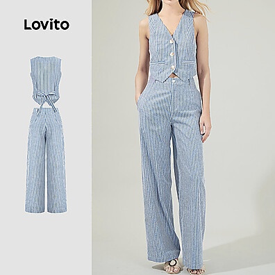Top ou Calça Listrada Boho Lovito: Estilo e Conforto!