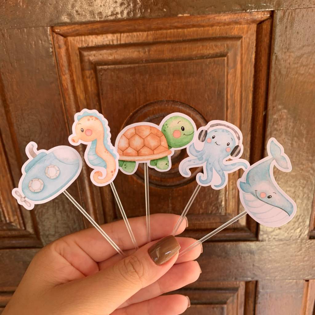 Topos de Doces Fundo do Mar para Festa Infantil – Decoração Perfeita!