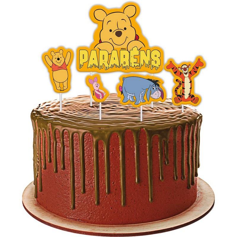 Topper Pooh: Decore Seu Bolo com a Turma do Ursinho!