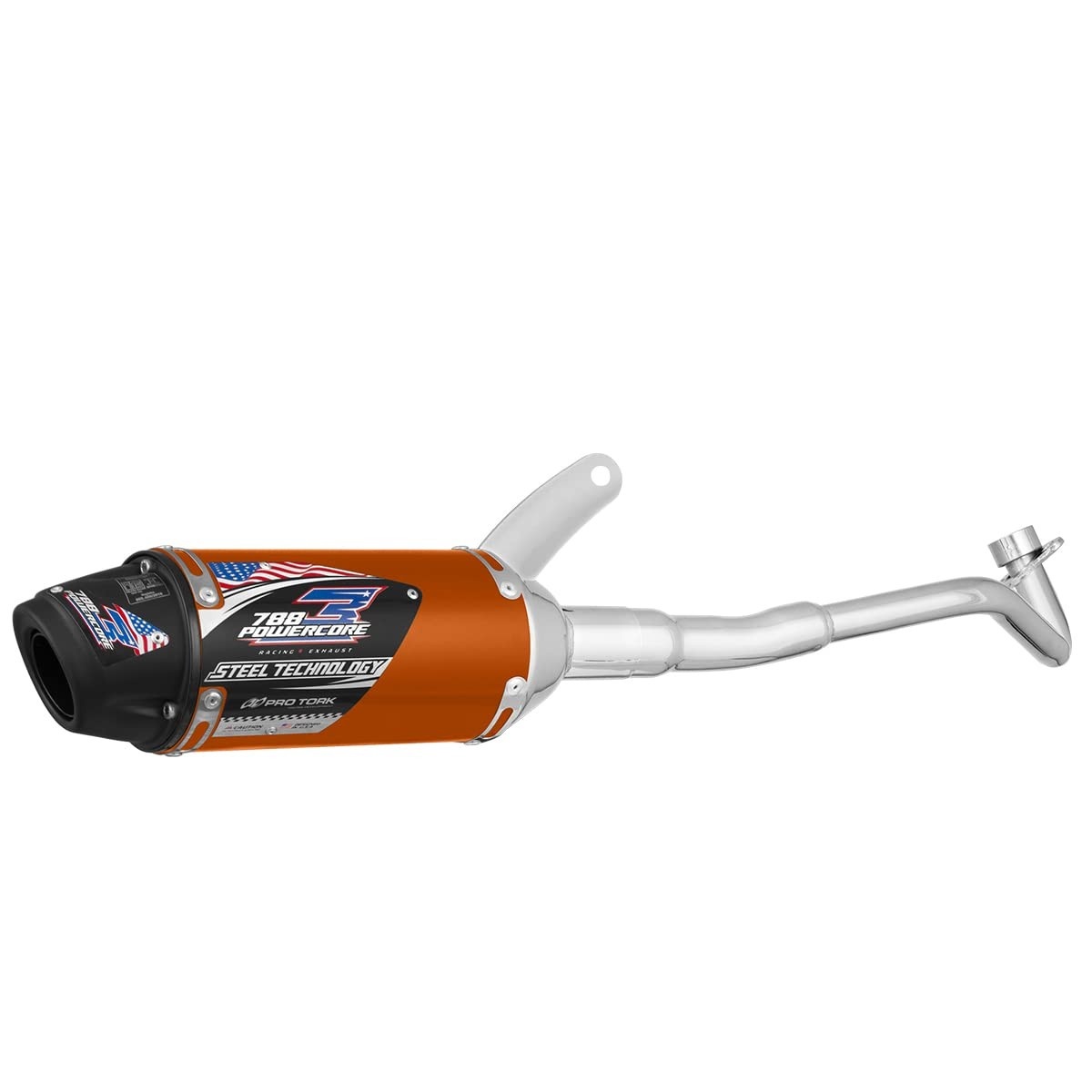 Escapamento Pro Tork PowerCore 3 Steel Technology Dourado para Honda Pop 110 (2016-2022)