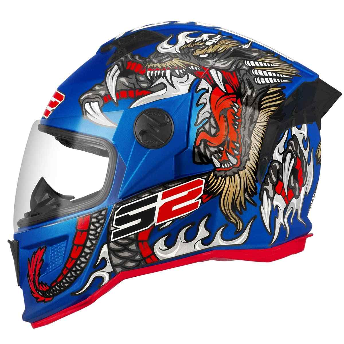 Capacete Fechado Pro Tork Stealth Dragon Azul Tam. 62: Segurança e Estilo para Sua Pilotagem