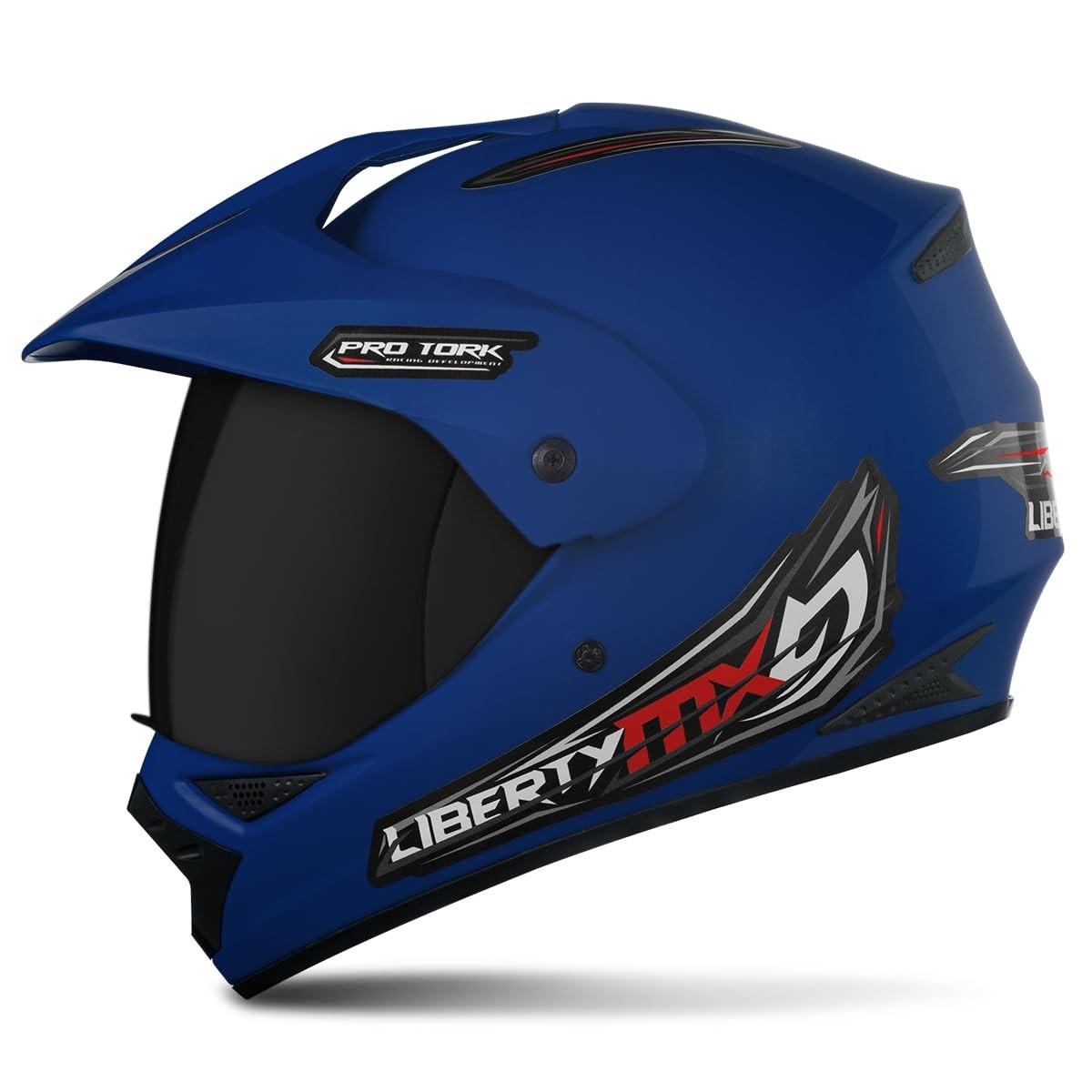 Capacete Fechado Pro Tork Liberty MX Vision Pro Azul - Segurança e Estilo para Sua Pilotagem