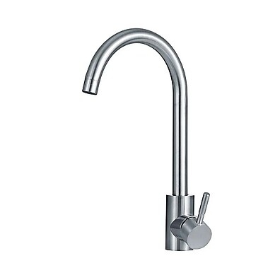 Torneira Cozinha Inox Monocomando 360° Pingoo - Prata