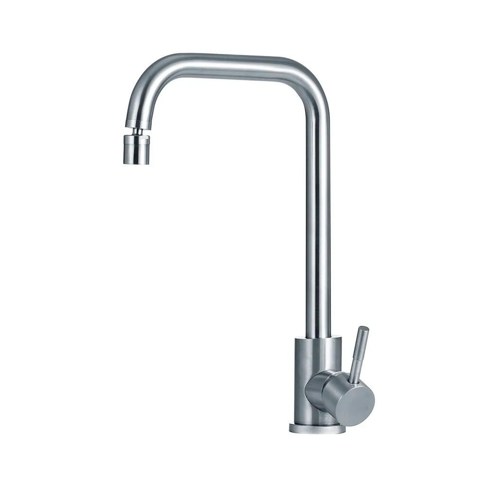 Torneira Cozinha Monocomando Inox 304: Prata Escovado