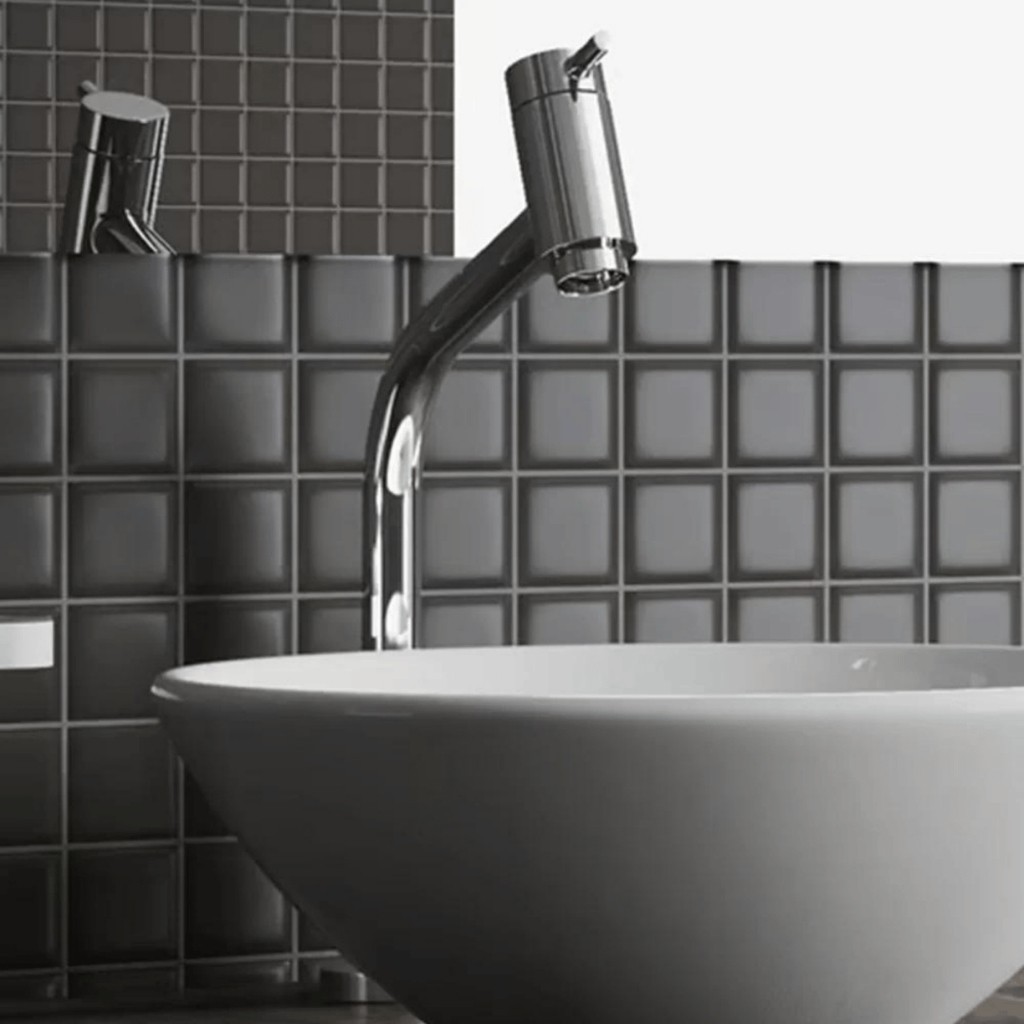 Torneira de Banheiro Link Alta: Elegância em Inox Preto