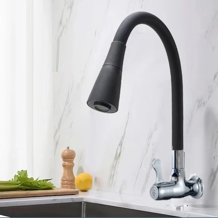 Torneira de Cozinha Flexível com Jato Duplo e Design Moderno
