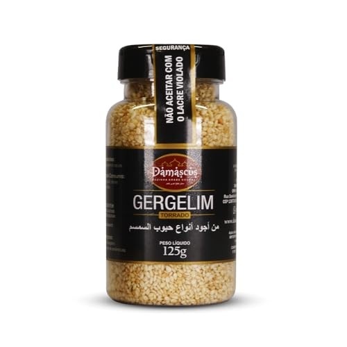 Gergelim Branco Descascado Torrado Damascus 125g Árabe