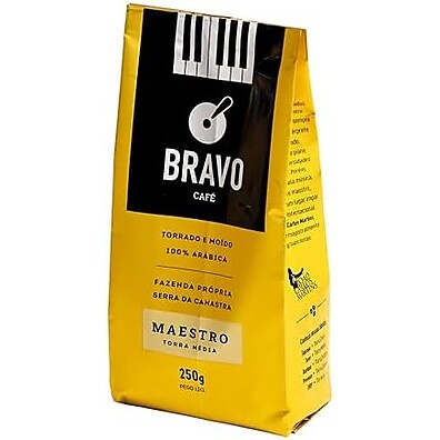 Bravo Café Maestro: Torrado e Moído 250g - Sabor Intenso