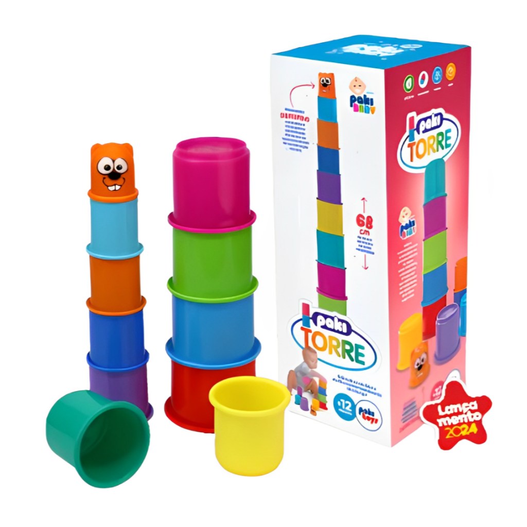 Torre de Potinhos Paki Torre: Diversão e Aprendizado!