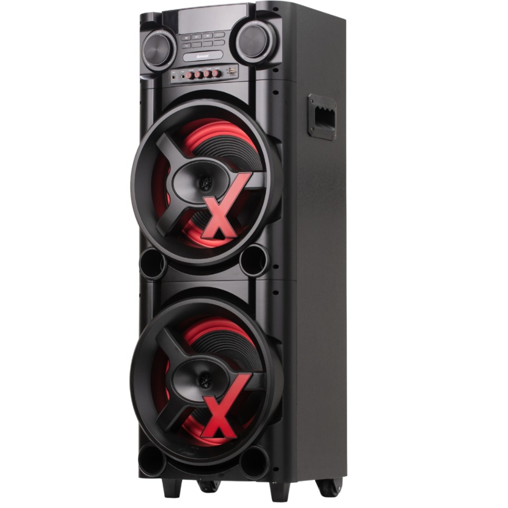 Torre de Som Amvox 1300W: Potência e Show de Luz!