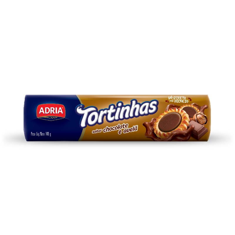 Tortas Adria Choc Avelã 140g: Sabor Irresistível!