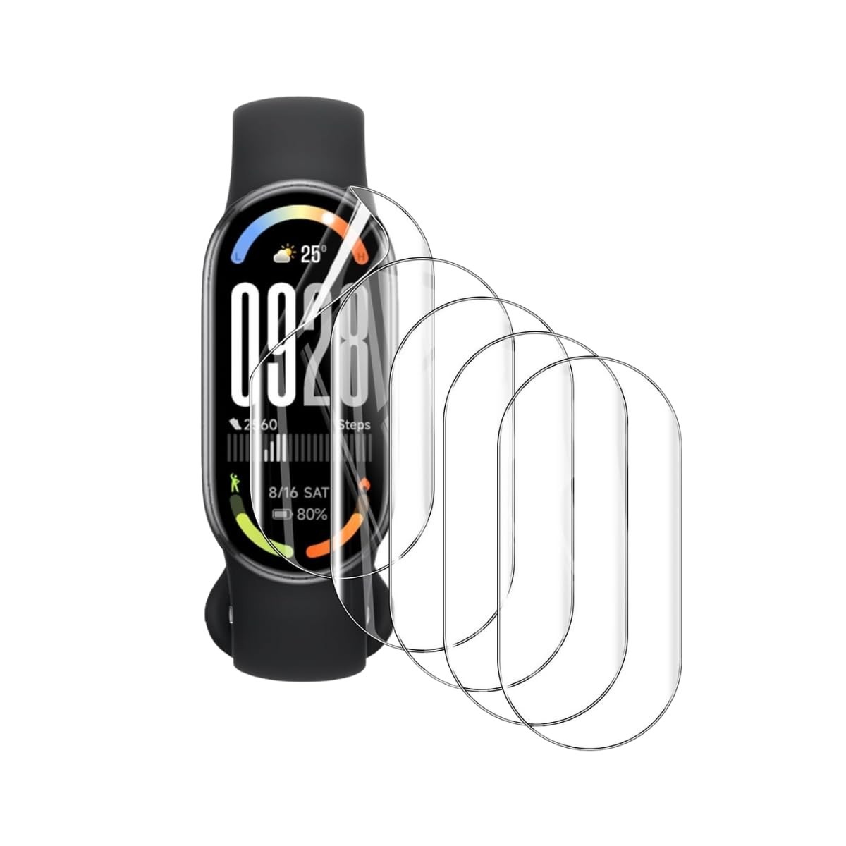 5x Película Gel Premium para Xiaomi Mi Band 10: Proteção Total e Toque Perfeito