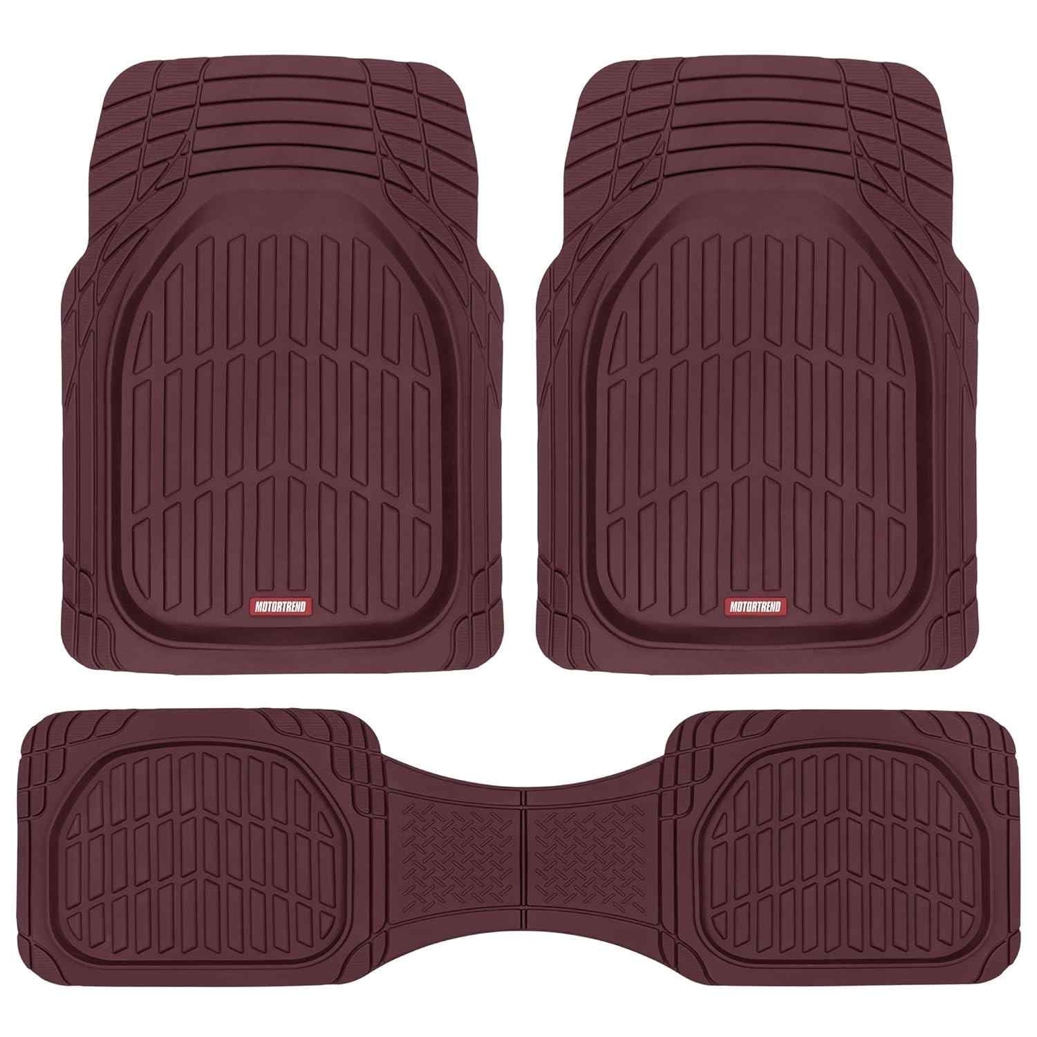 Tapetes Motor Trend MT923 Premium FlexTough: Proteção Total para Seu Carro (Bordô)