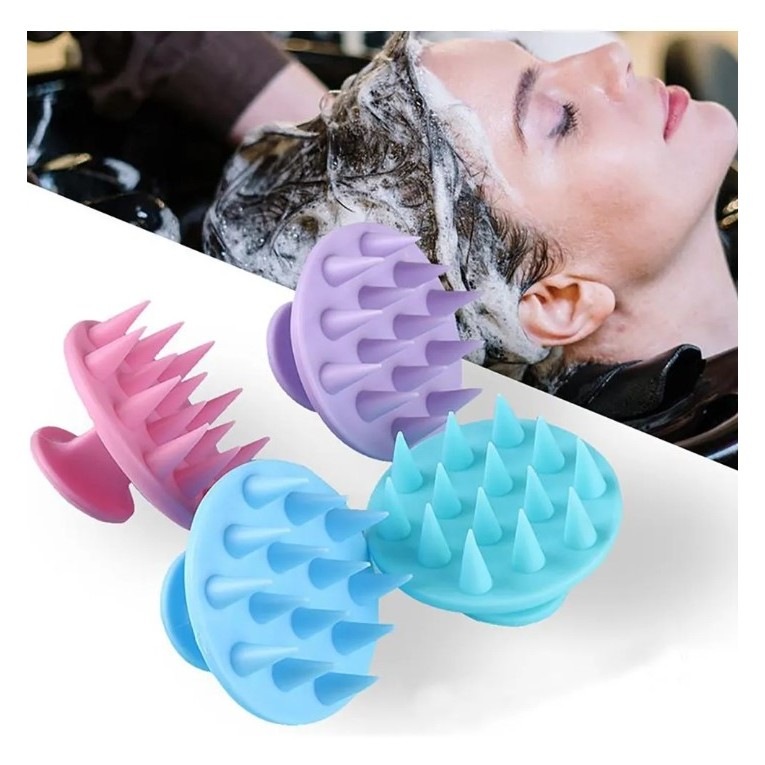 Escova Massageadora de Silicone – Spa Capilar e Alívio Total