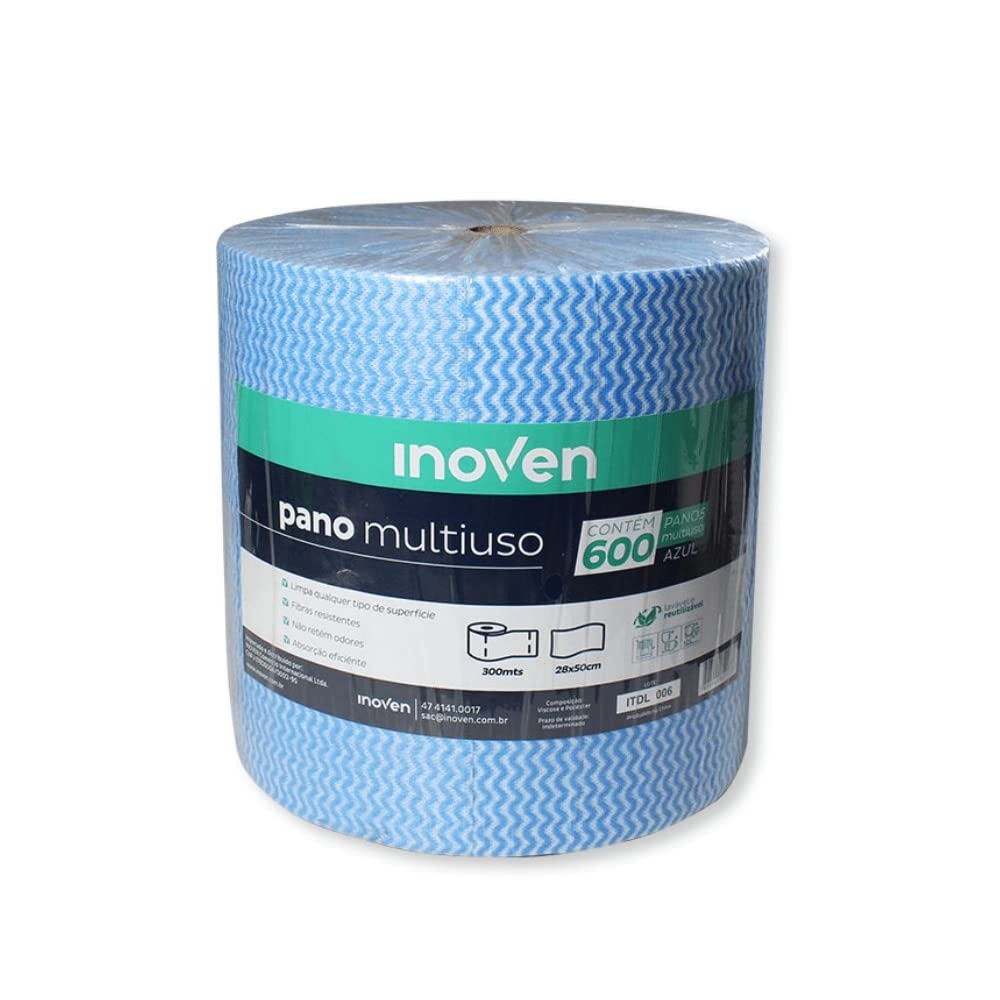 Pano Multiuso Perfex Azul 20x300m - Absorção Superior e Limpeza Total