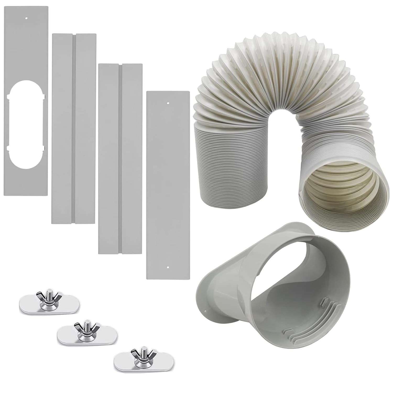 Kit de Ventilação para Ar Condicionado Portátil com Mangueira 13cm - Vedação Total e Instalação Fácil