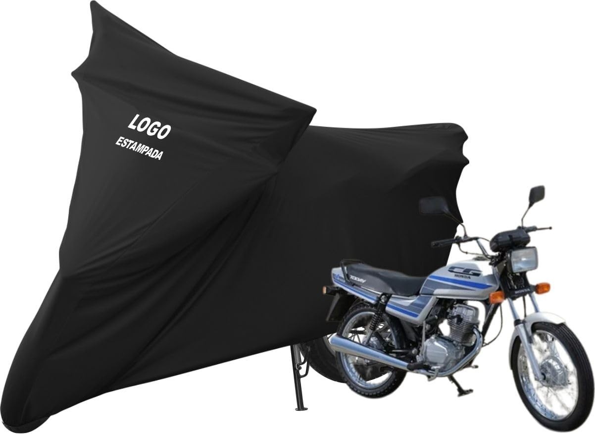 Capa Protetora Premium para Honda CG 125 Today - Proteção Total com Logo Exclusivo (Preta)