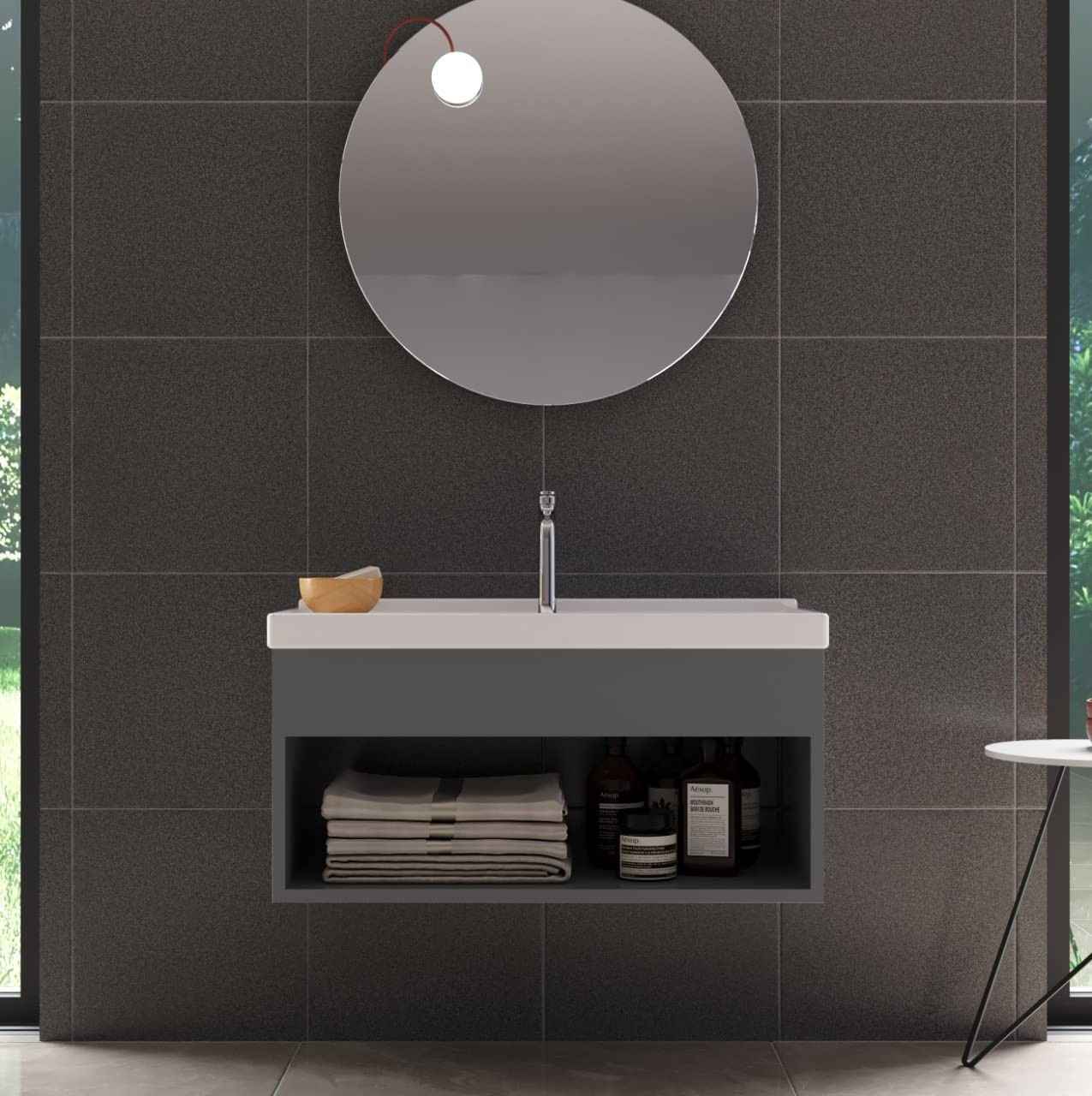 Gabinete com Cuba para Banheiro em MDF Premium Gianduia Zoff - Design Moderno e Resistência Total
