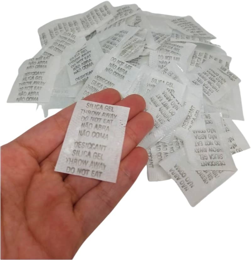 Silica Gel Sachê 200 Unidades - Dessecante Antimofo Desumidificador para Proteção Total