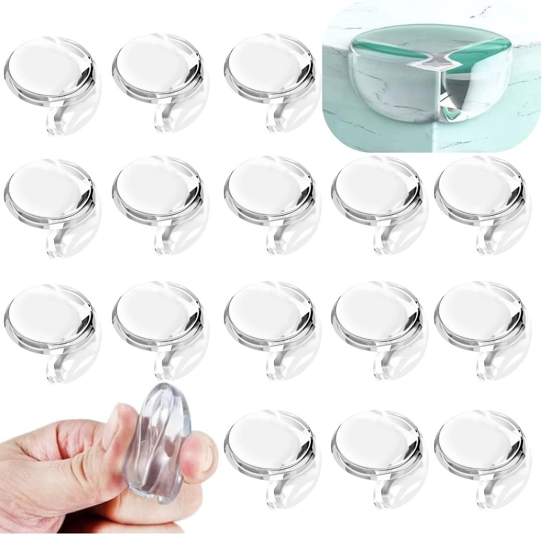 Kit 16 Protetores de Silicone para Quinas de Mesa - Segurança Total para Bebês e Pets