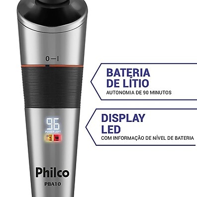 Barbeador Philco 3 em 1 com Display LED: Corte Rente e Precisão Total
