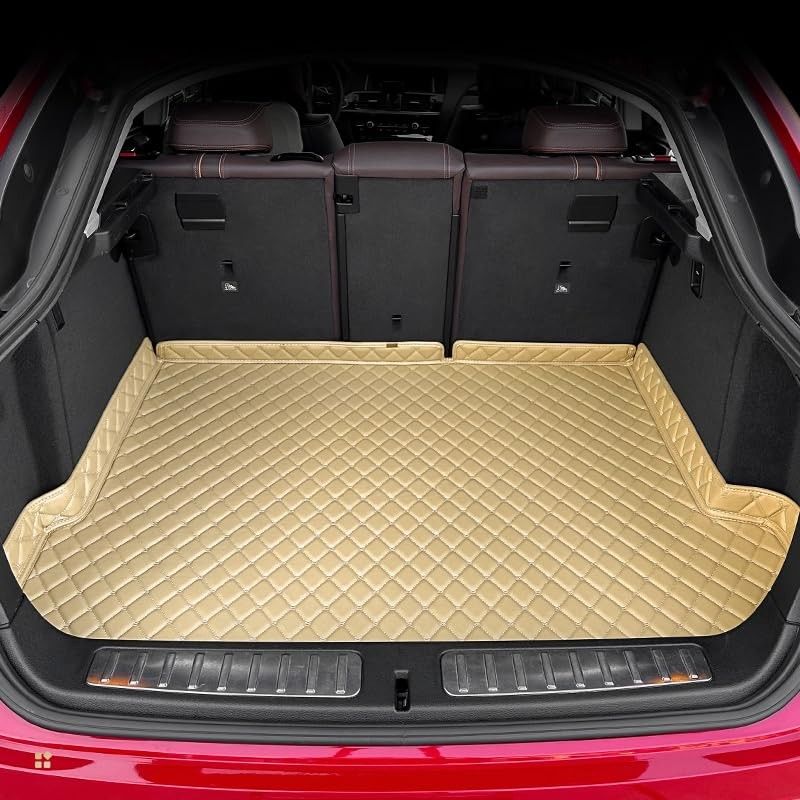 Tapetes de Couro Premium GREATROAD para Honda City 2015-2019: Proteção 3D Total e Estilo Bege